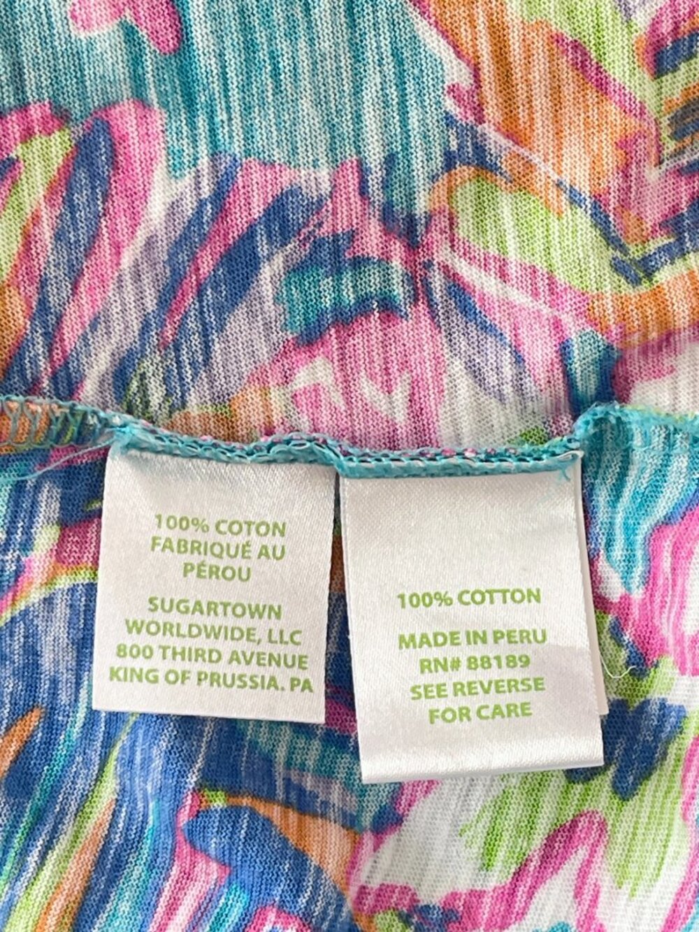 Lilly Pulitzer Minka Trapeze Tank Top Sea Blue Summer Haze Engineered Small - Picture 6 of 7